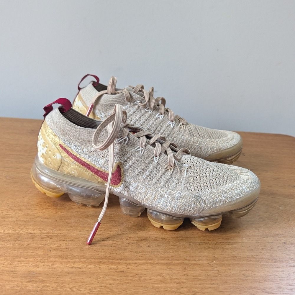 Nike Air VaporMax 2.0 Chinese New Year  2019 Tan Red Gold BQ7037-001 Womens 7‎